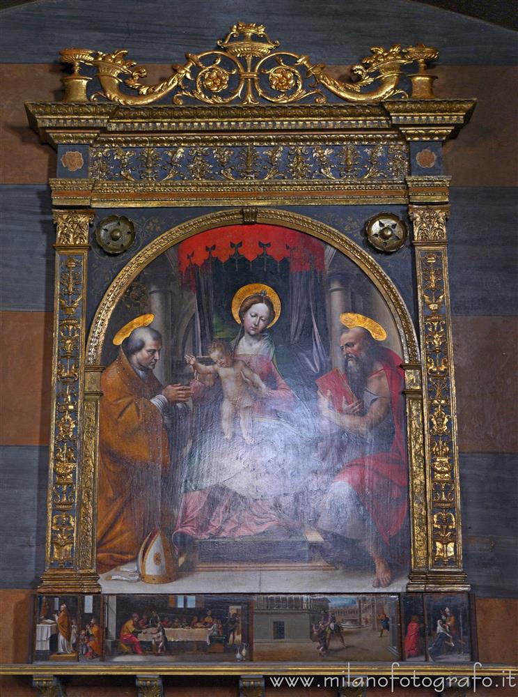 Biella (Italy) - Madonna and Child with the Saints Jerome and Abbondio in the Church of St. James
